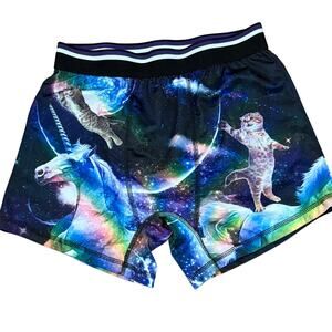 Top Drawer Space Cat Unicorn Tie Dye Boxer Briefs Mens Medium